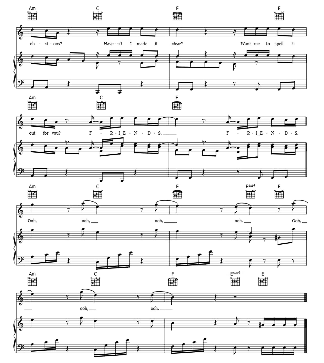 FRIENDS sheet music 7