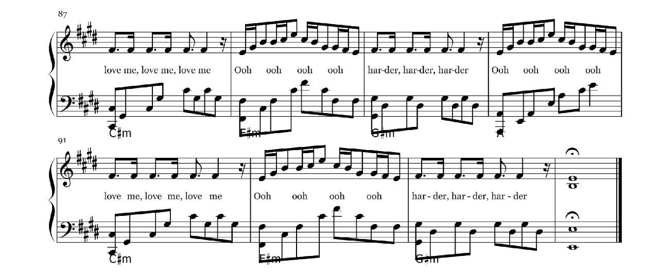 Love Me Harder sheet music 5