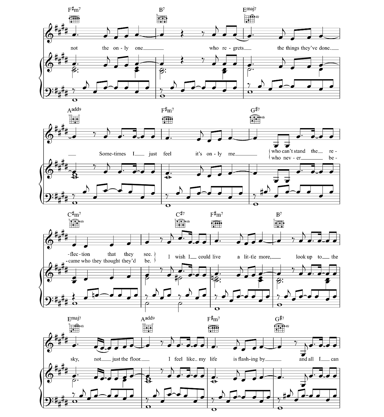 Million Years Ago sheet music 3