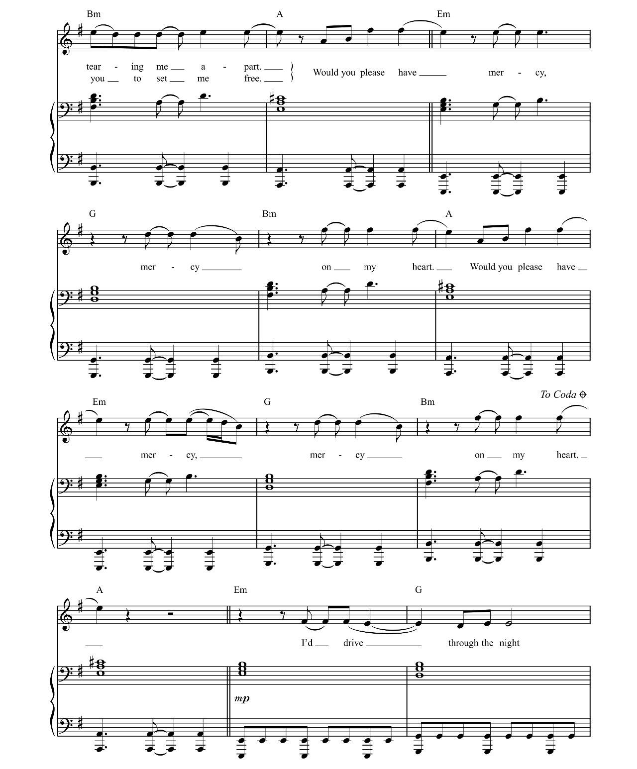 Mercy sheet music 3