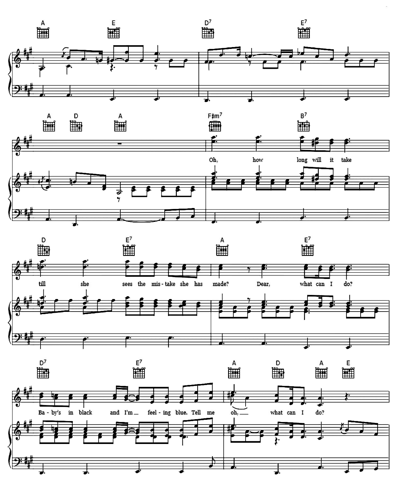 Baby's In Black sheet music 3