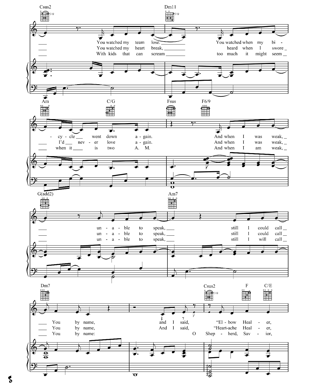 I Am sheet music 2