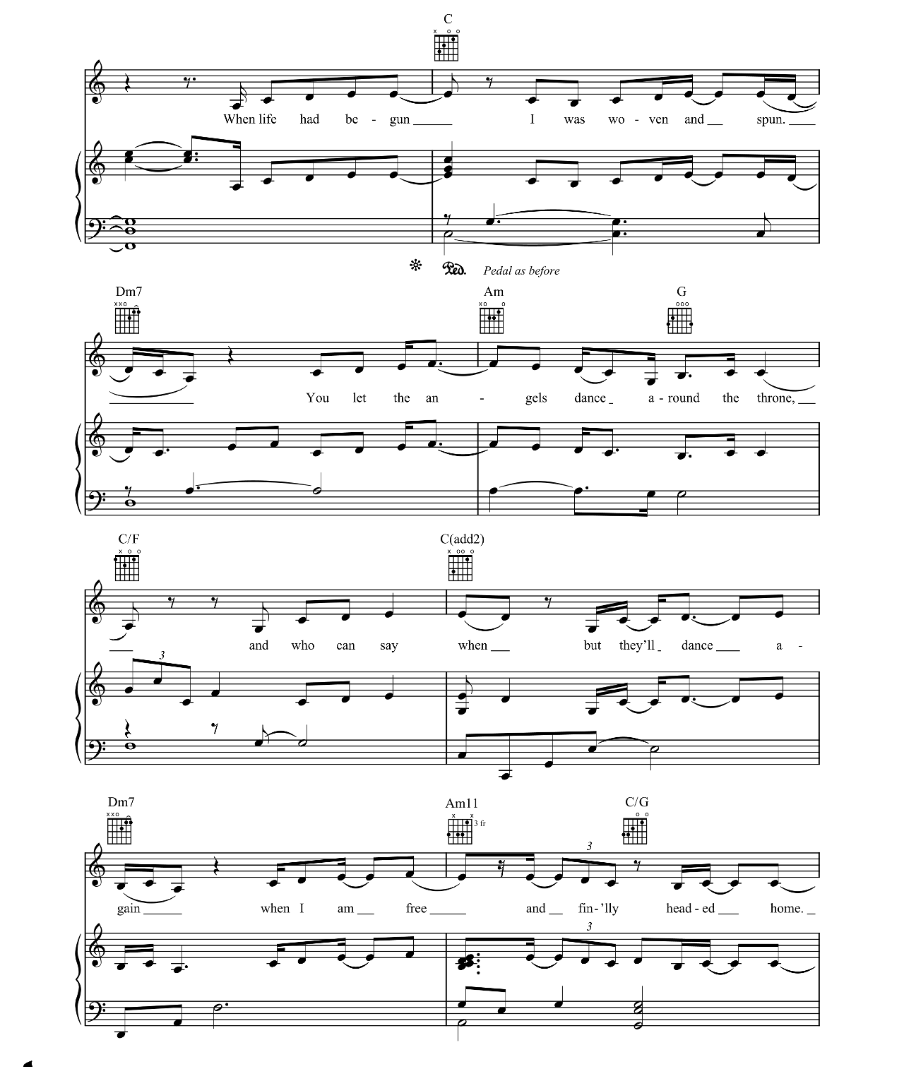I Am sheet music 5