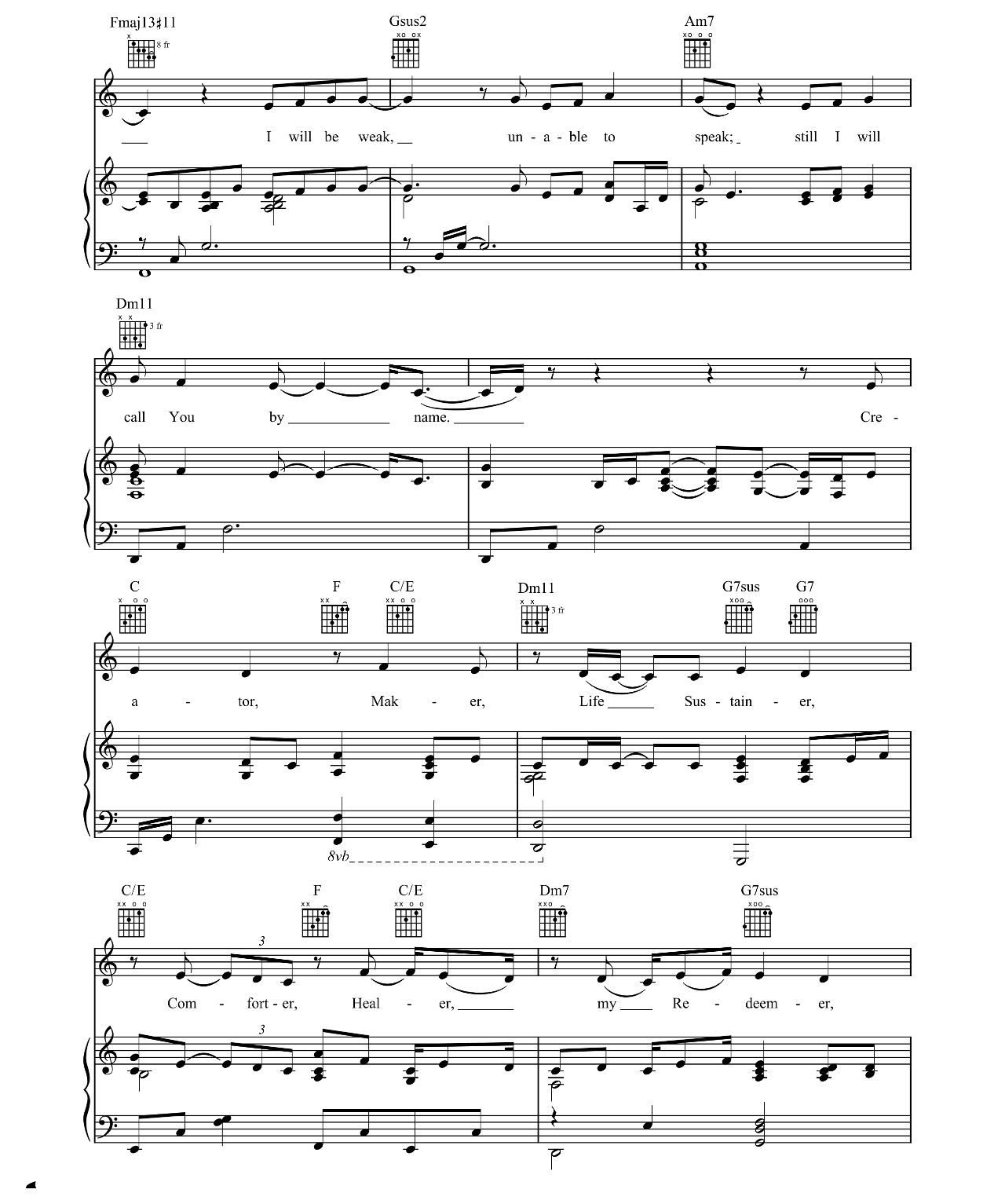 I Am sheet music 6