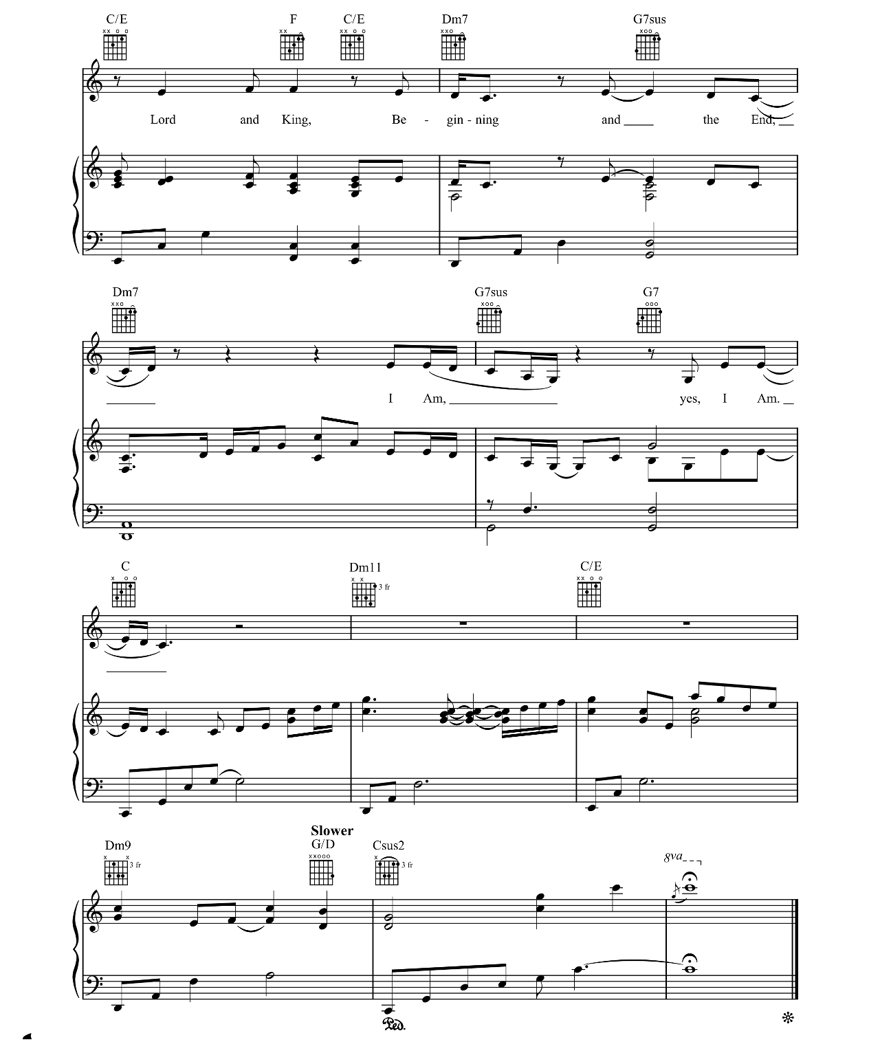 I Am sheet music 7