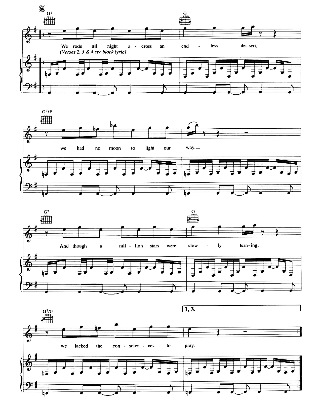 This Cowboy Song sheet music 2