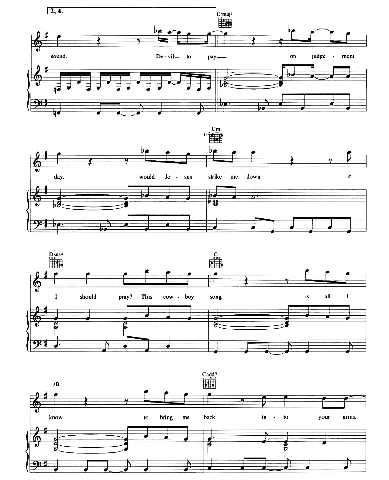 This Cowboy Song sheet music 3