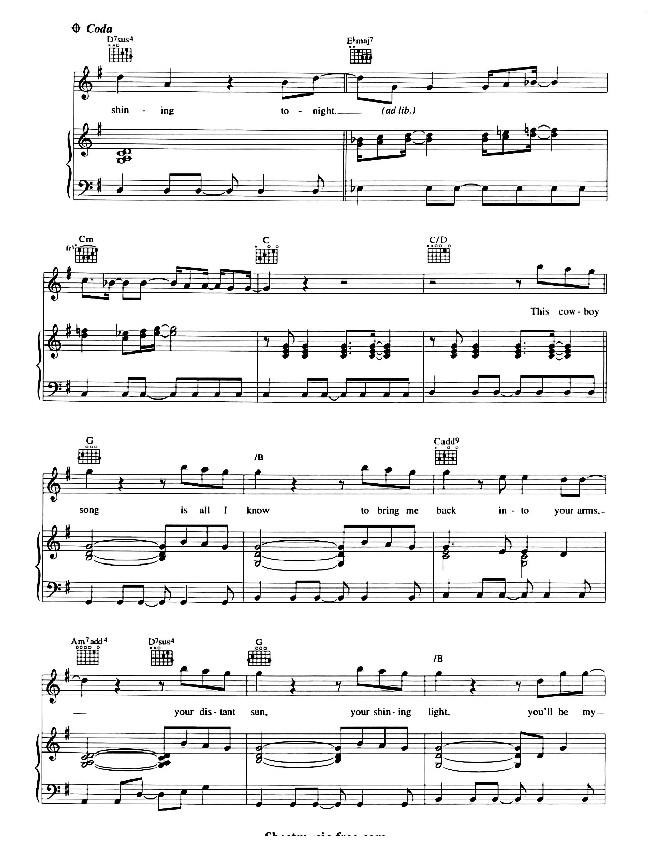 This Cowboy Song sheet music 5