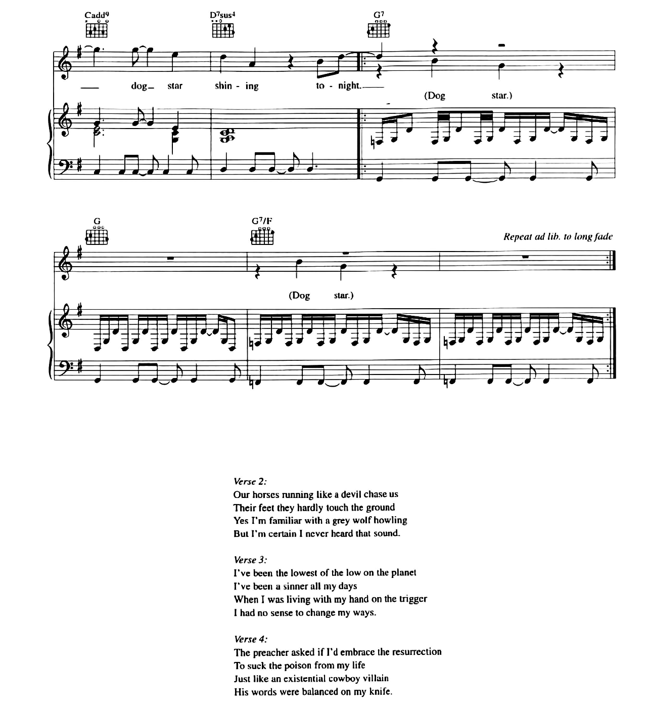 This Cowboy Song sheet music 6