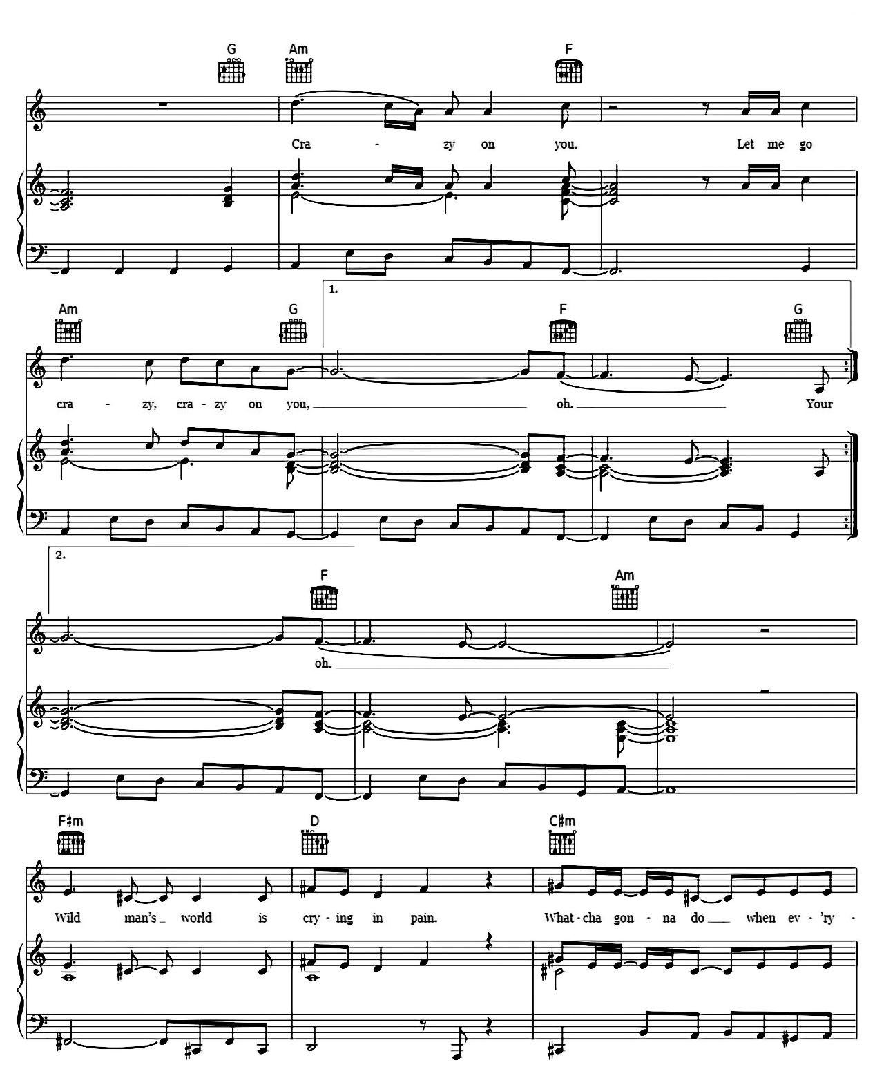 Crazy On You sheet music 3
