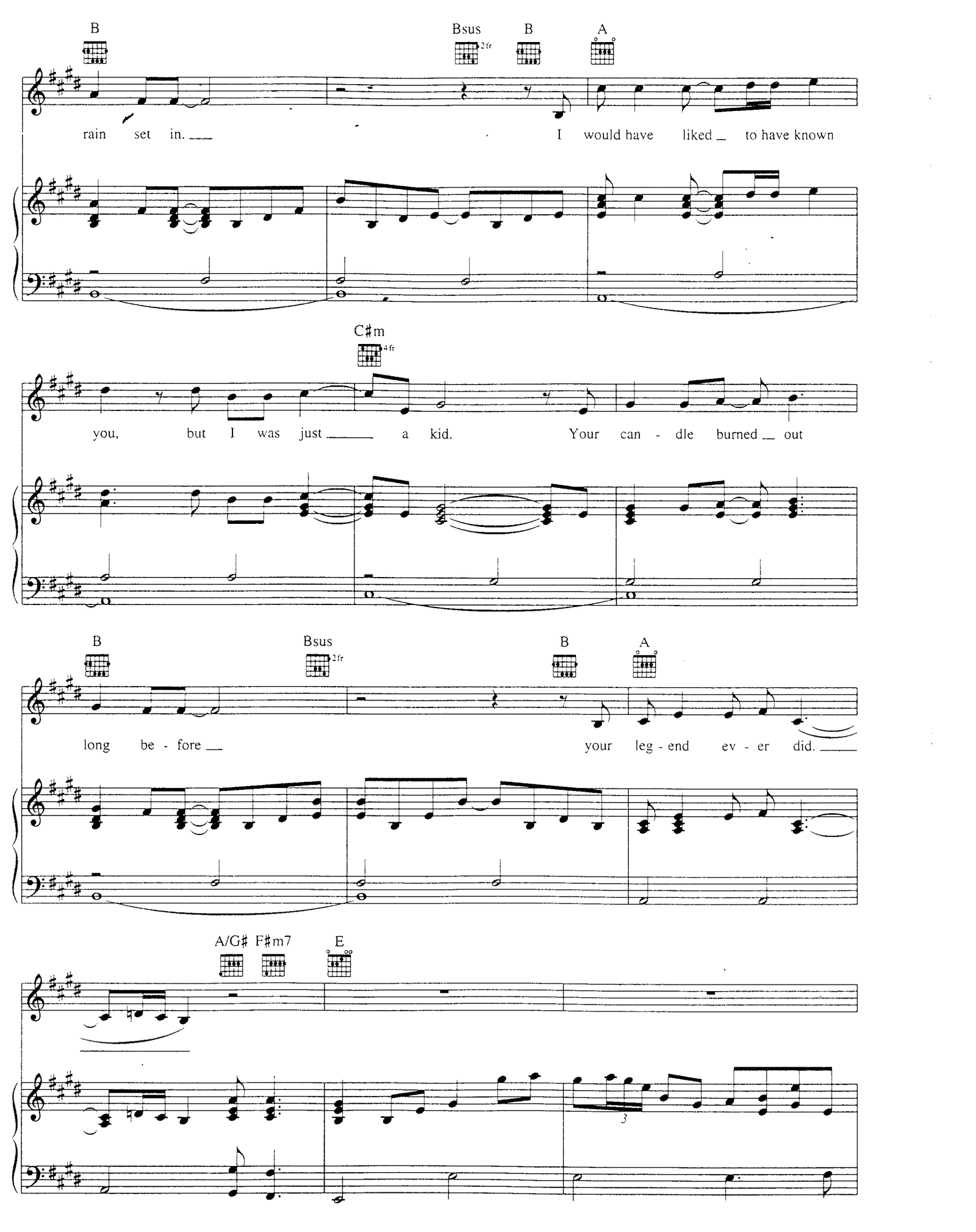 Candle In The Wind sheet music 3