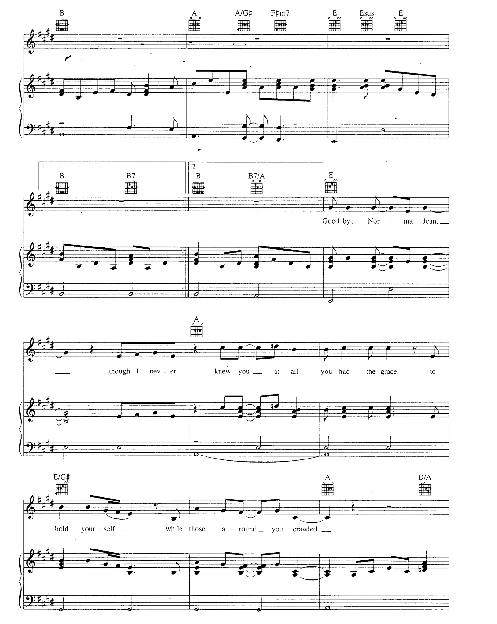 Candle In The Wind sheet music 4