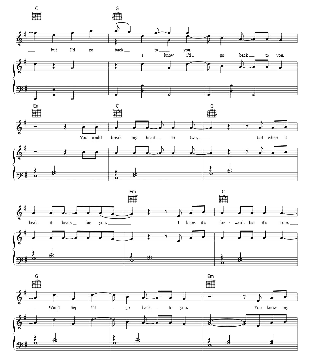 Back To You (From 13 Reasons Why) sheet music 6