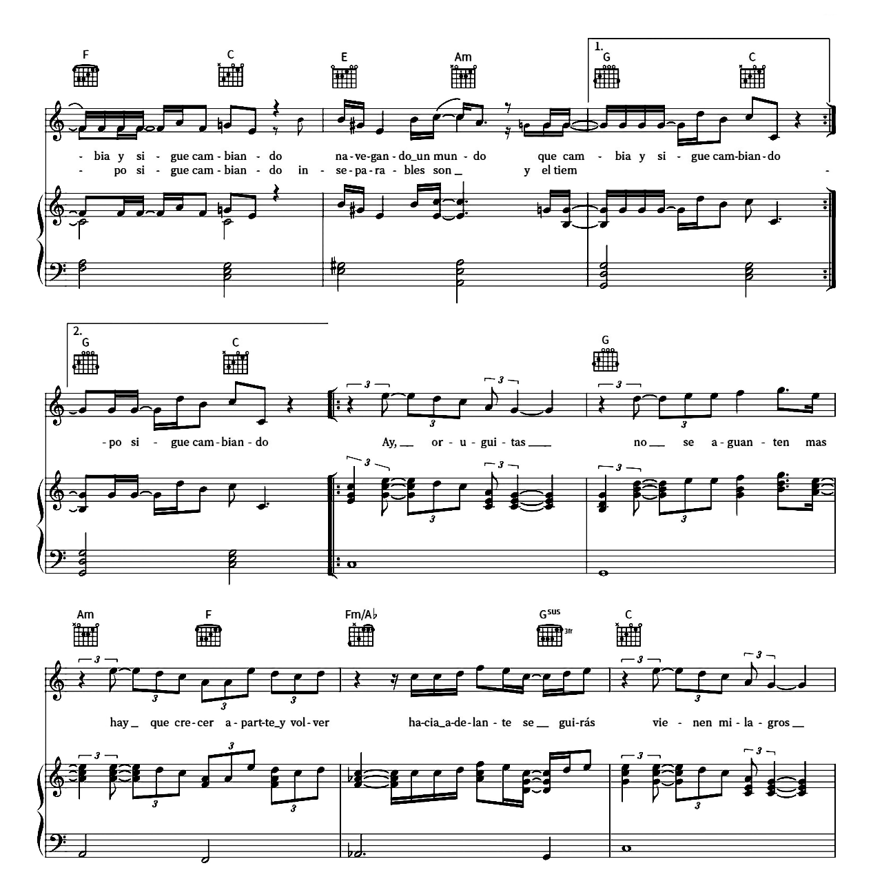 Dos Oruguitas (from Encanto) sheet music 2