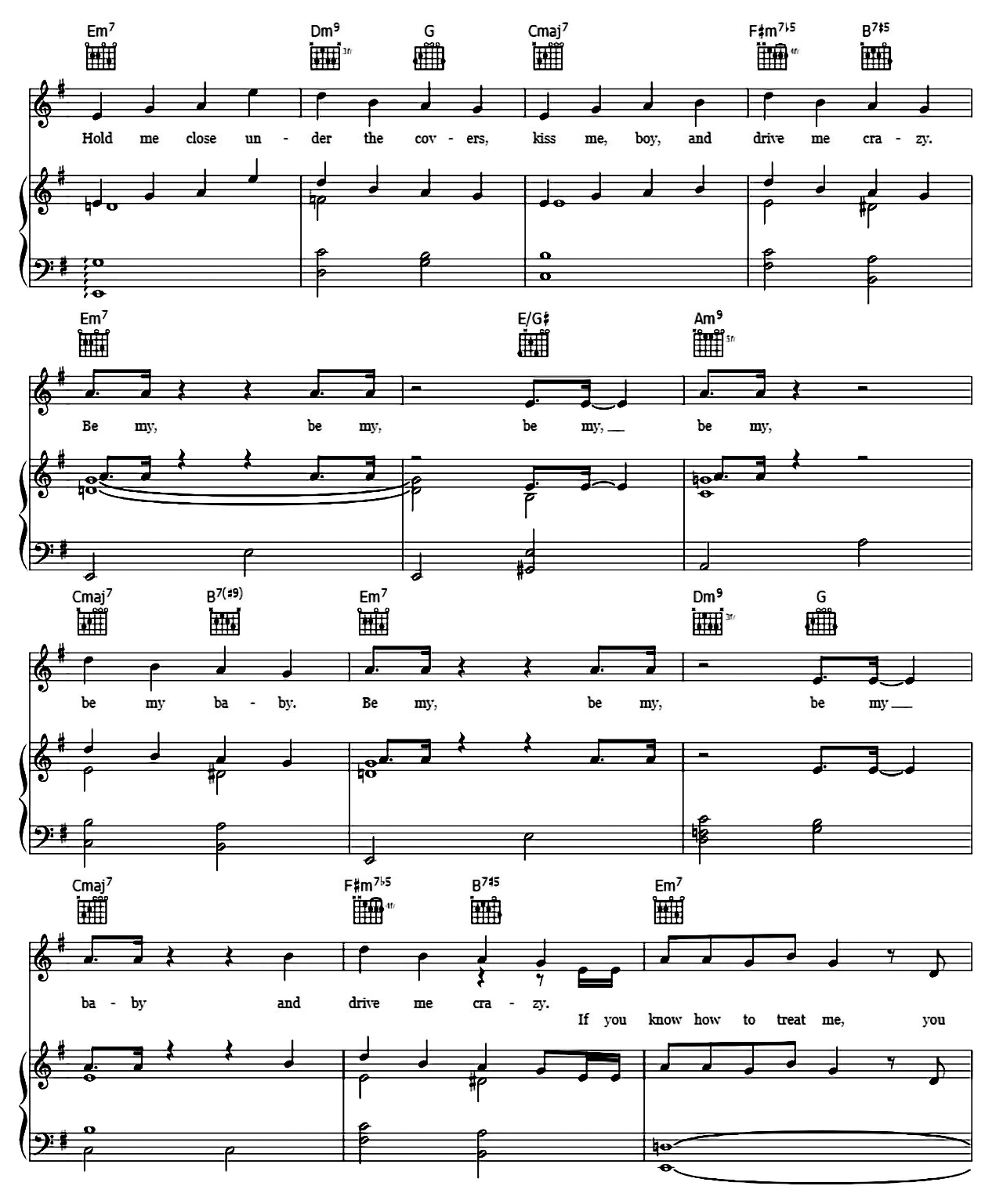Be My Baby sheet music 2