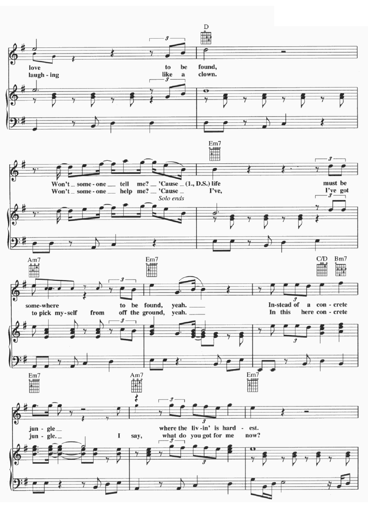 Concrete Jungle sheet music 3