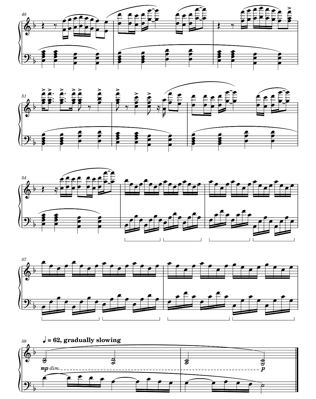 The Village sheet music 4