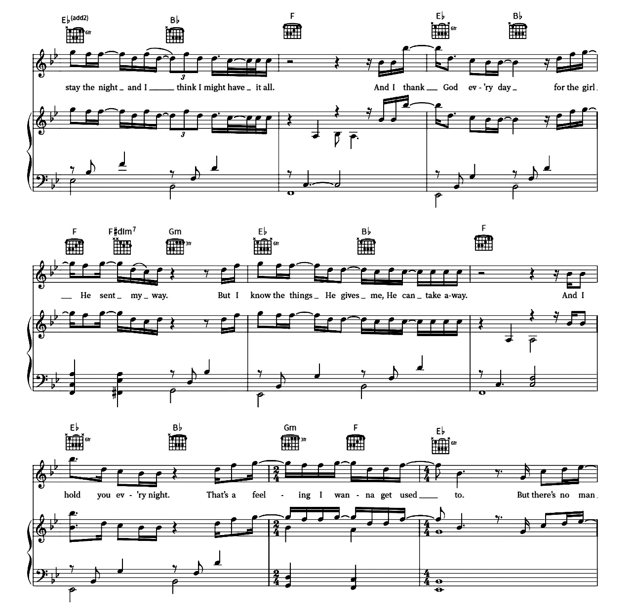 Beautiful Things sheet music 2