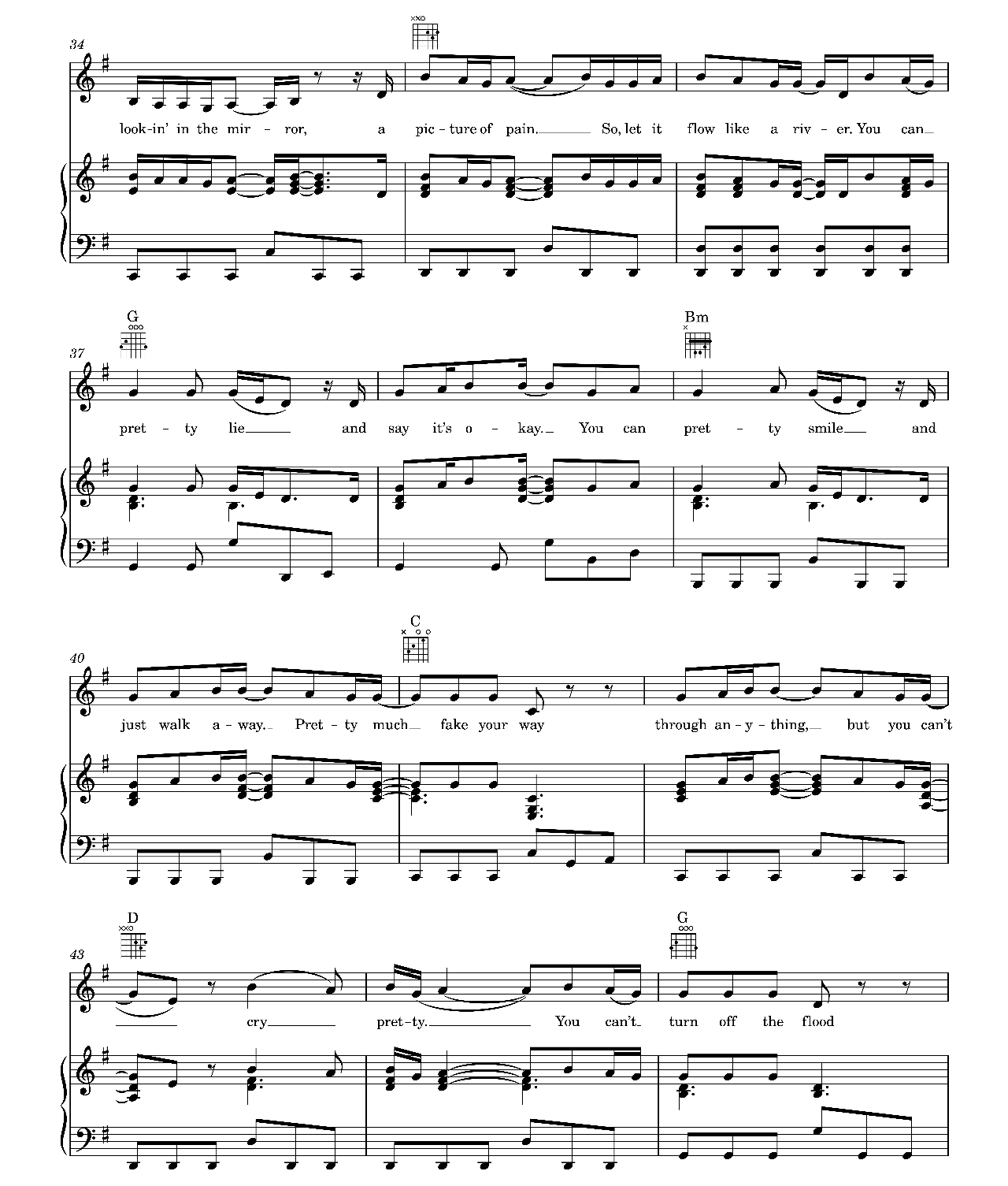 Cry Pretty sheet music 4