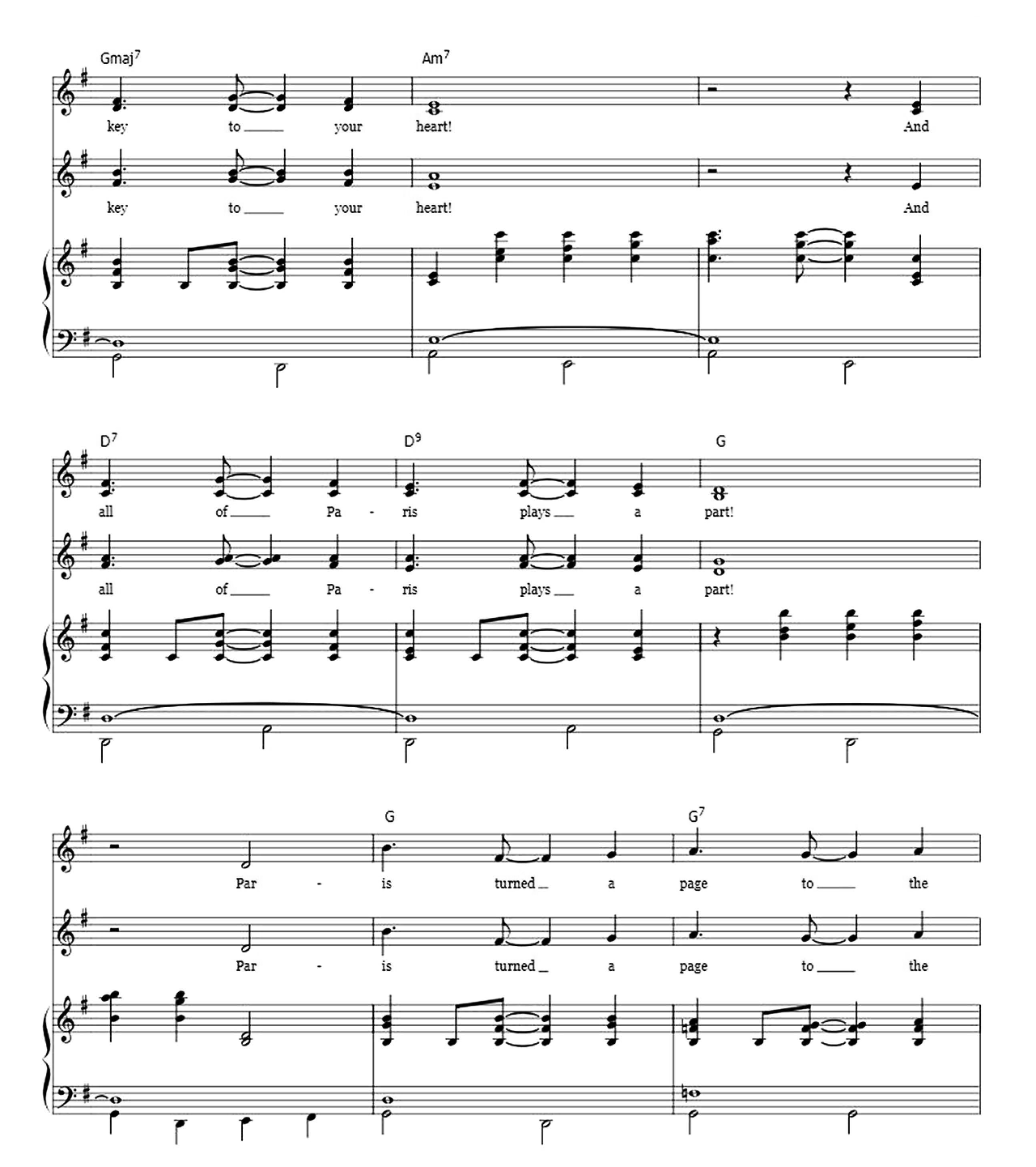 Paris Holds The Key (To Your Heart) sheet music 4