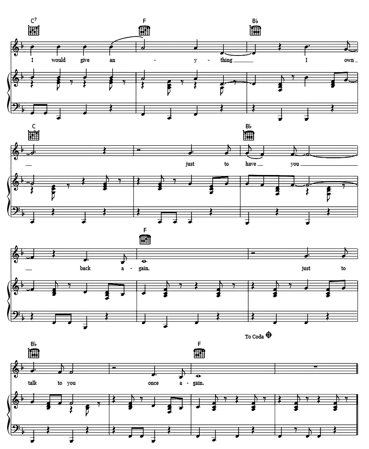 Everything I Own sheet music 6