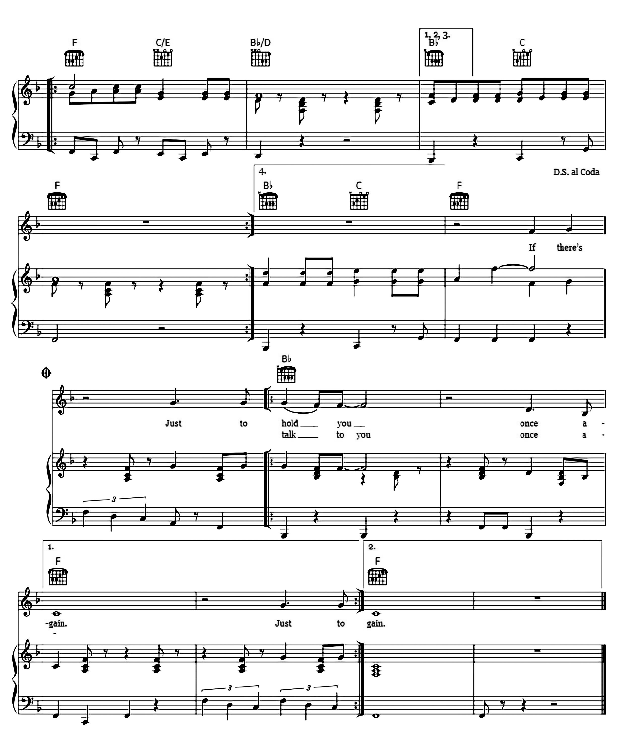 Everything I Own sheet music 7