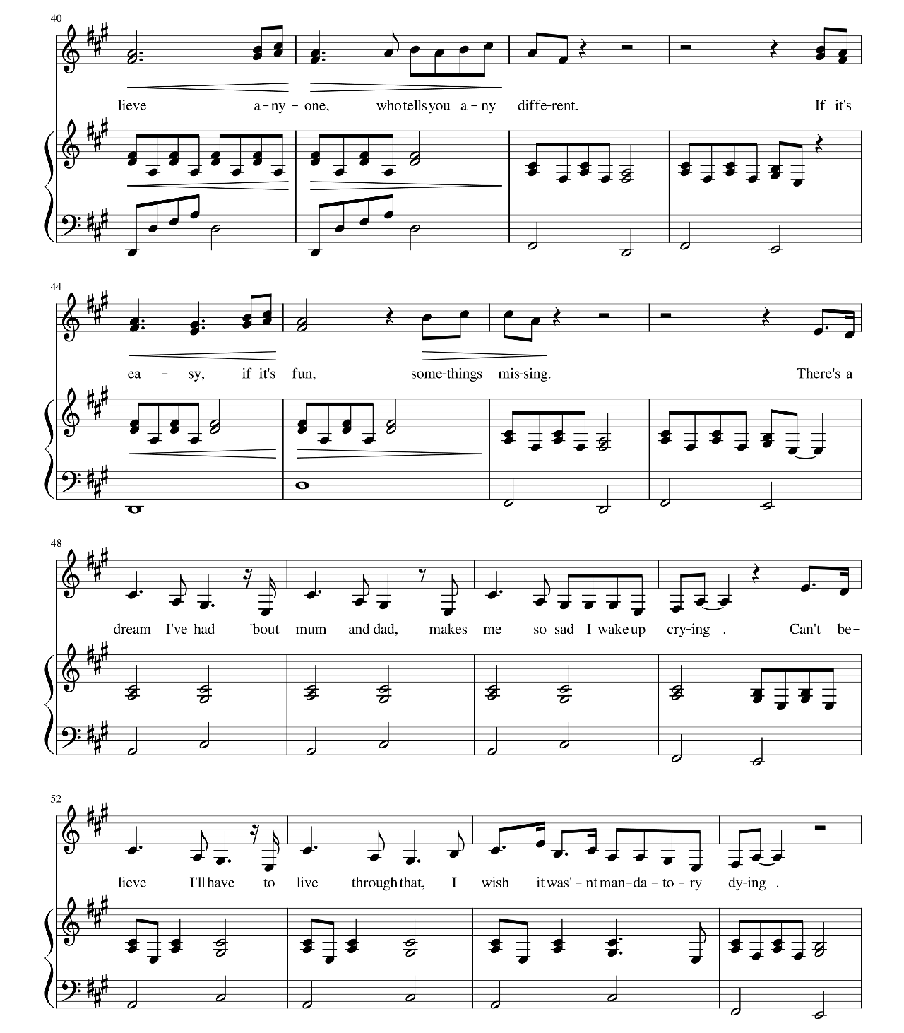 Love Is Pain sheet music 4