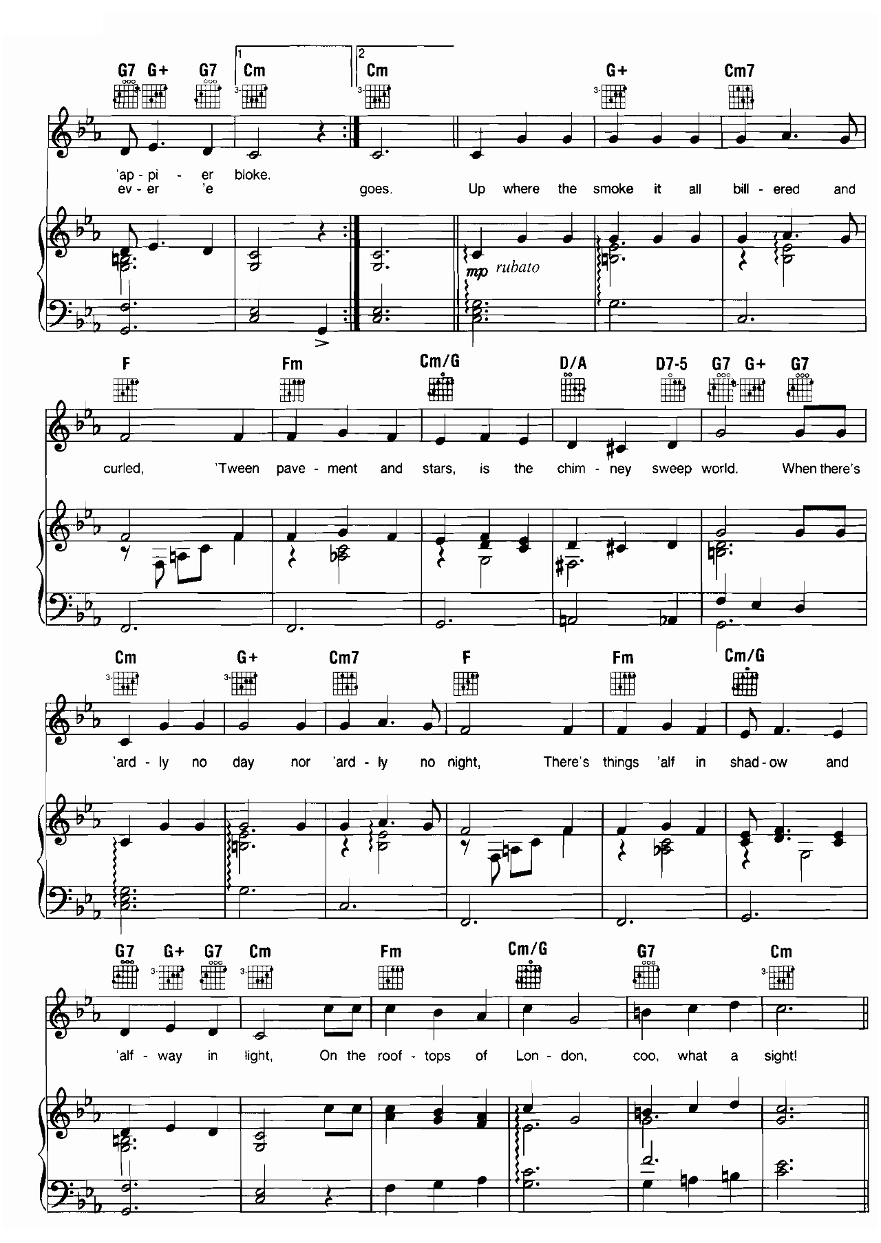 Chim Chim Cheree (from Mary Poppins) sheet music 3