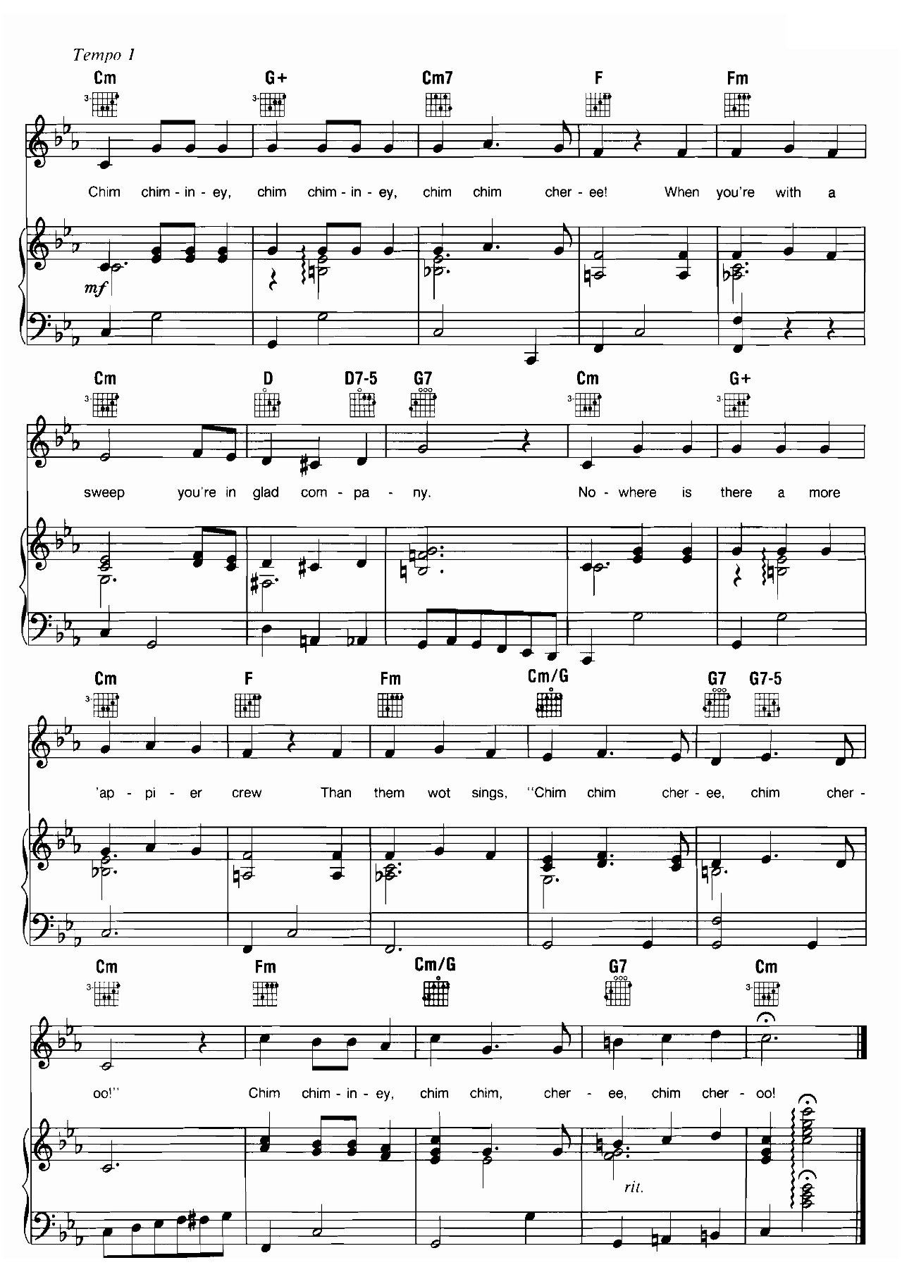 Chim Chim Cheree (from Mary Poppins) sheet music 4