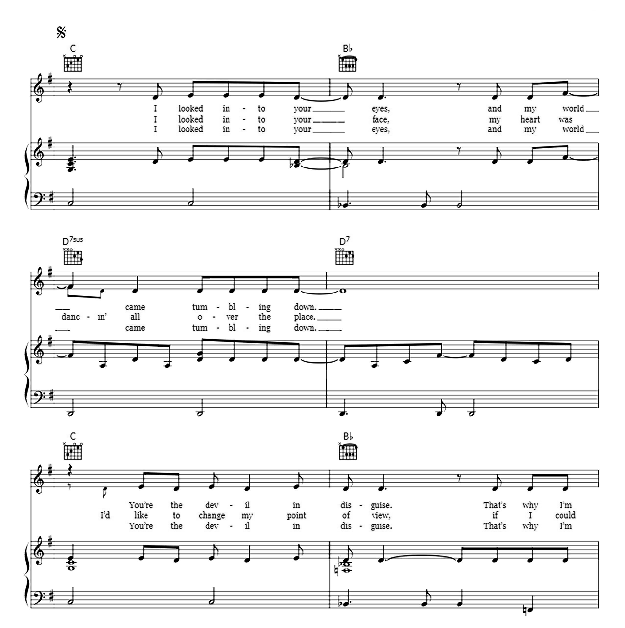 Beautiful Stranger sheet music 3