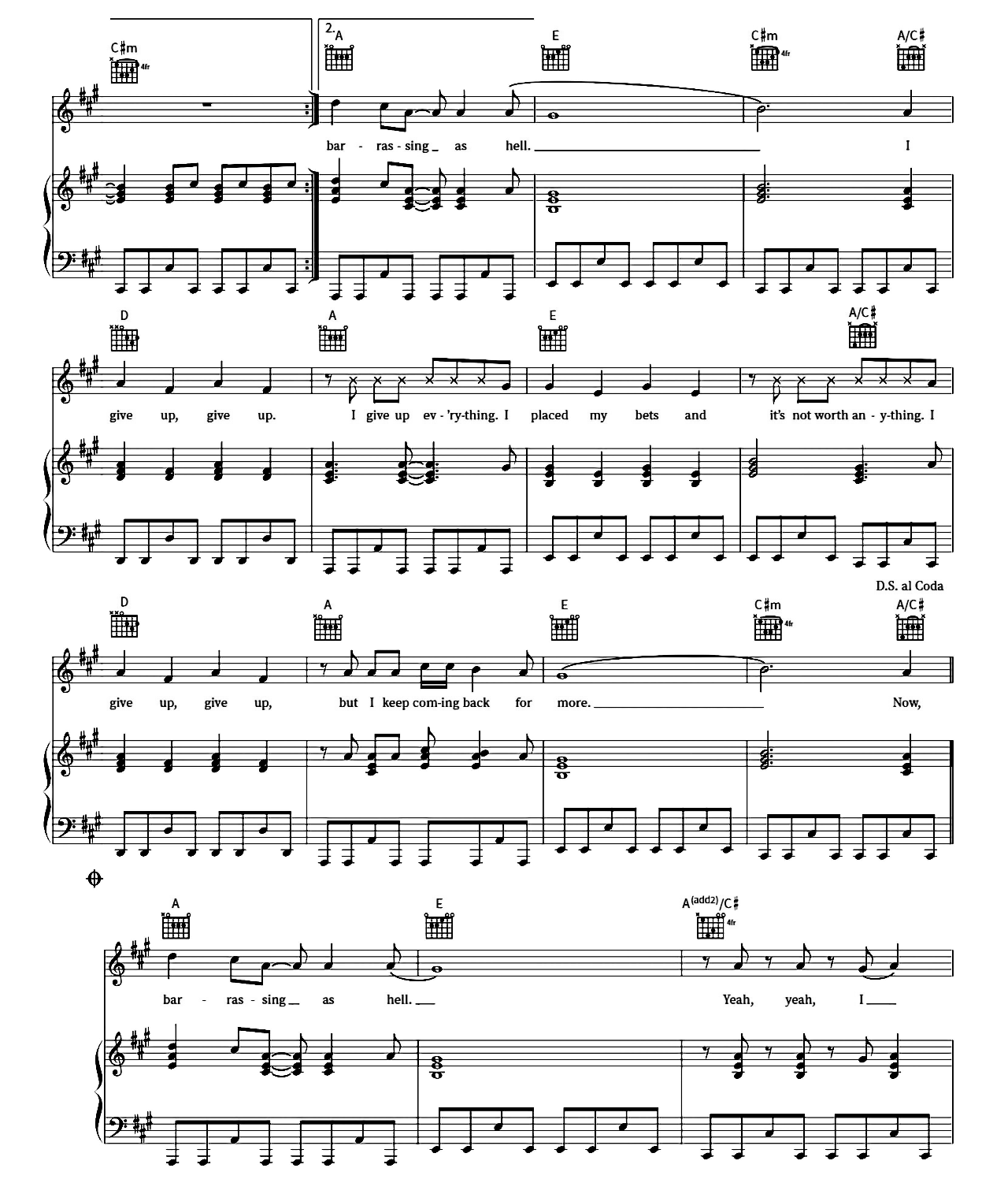 Love Is Embarrassing sheet music 4