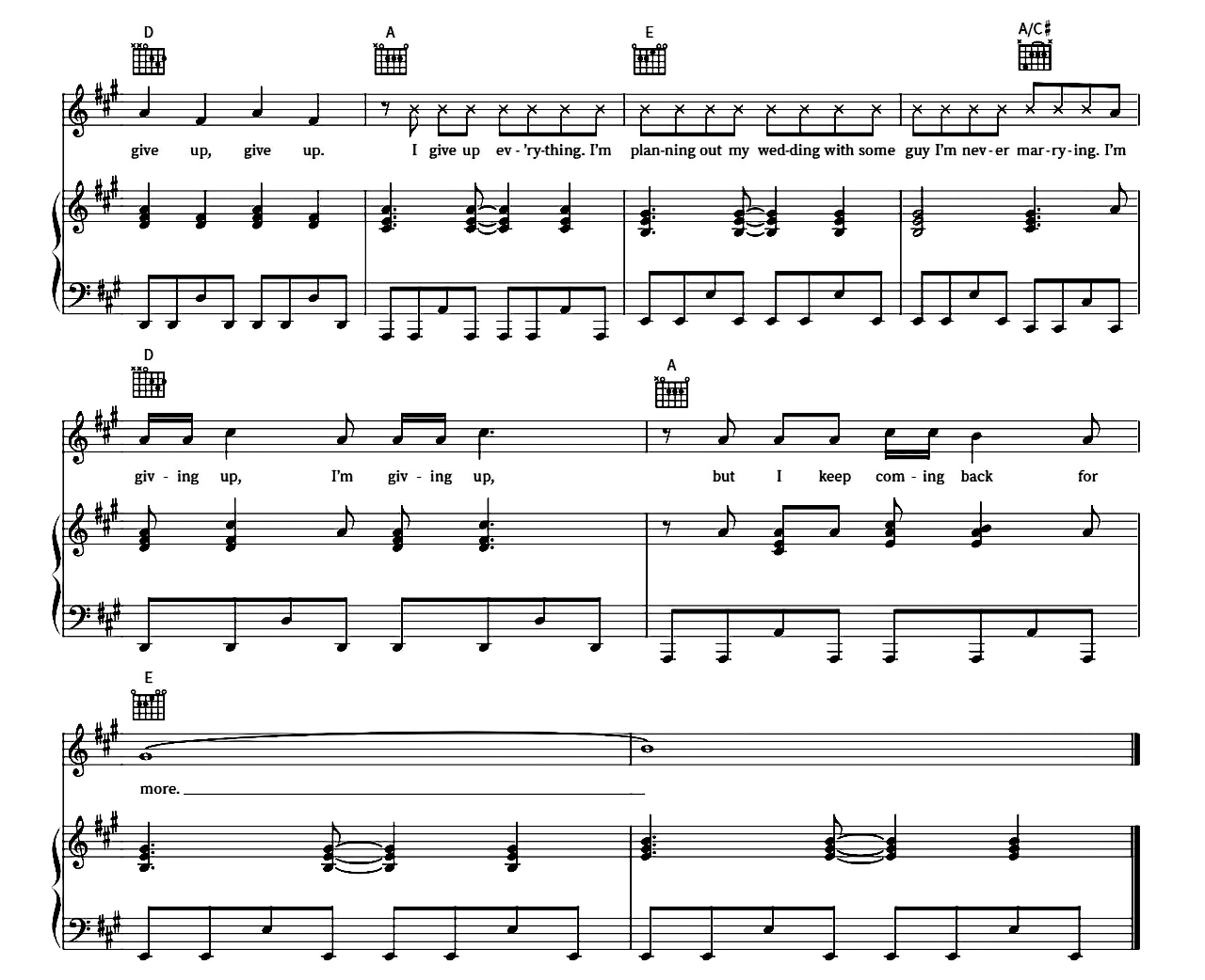 Love Is Embarrassing sheet music 5