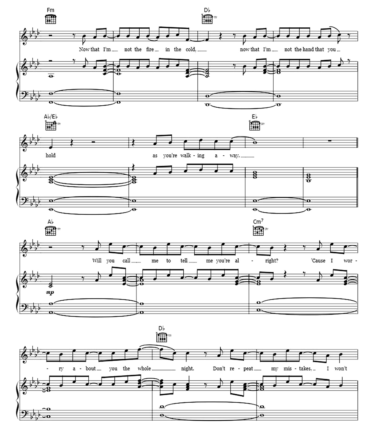 Safe Inside sheet music 2