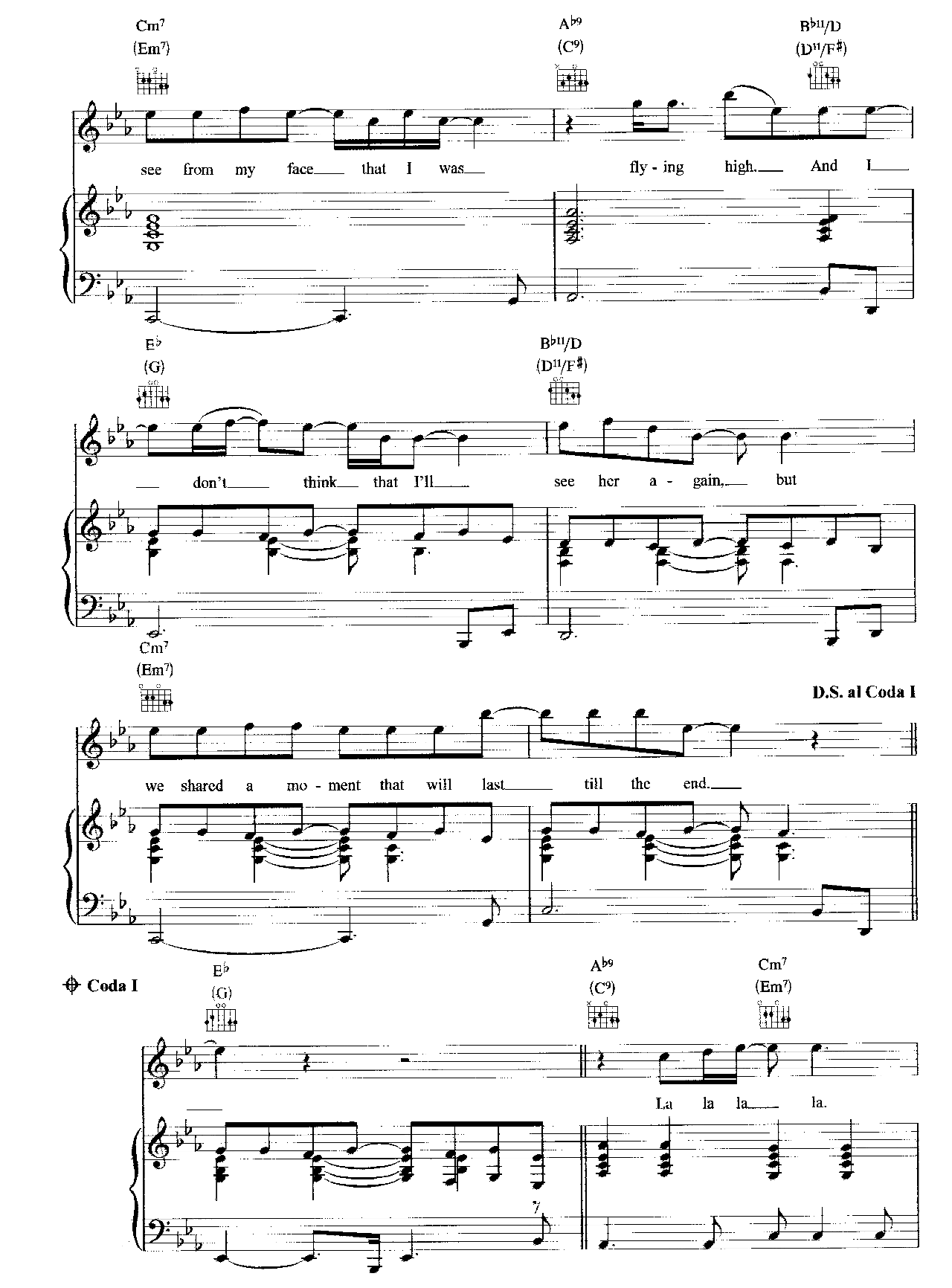 You're Beautiful sheet music 5