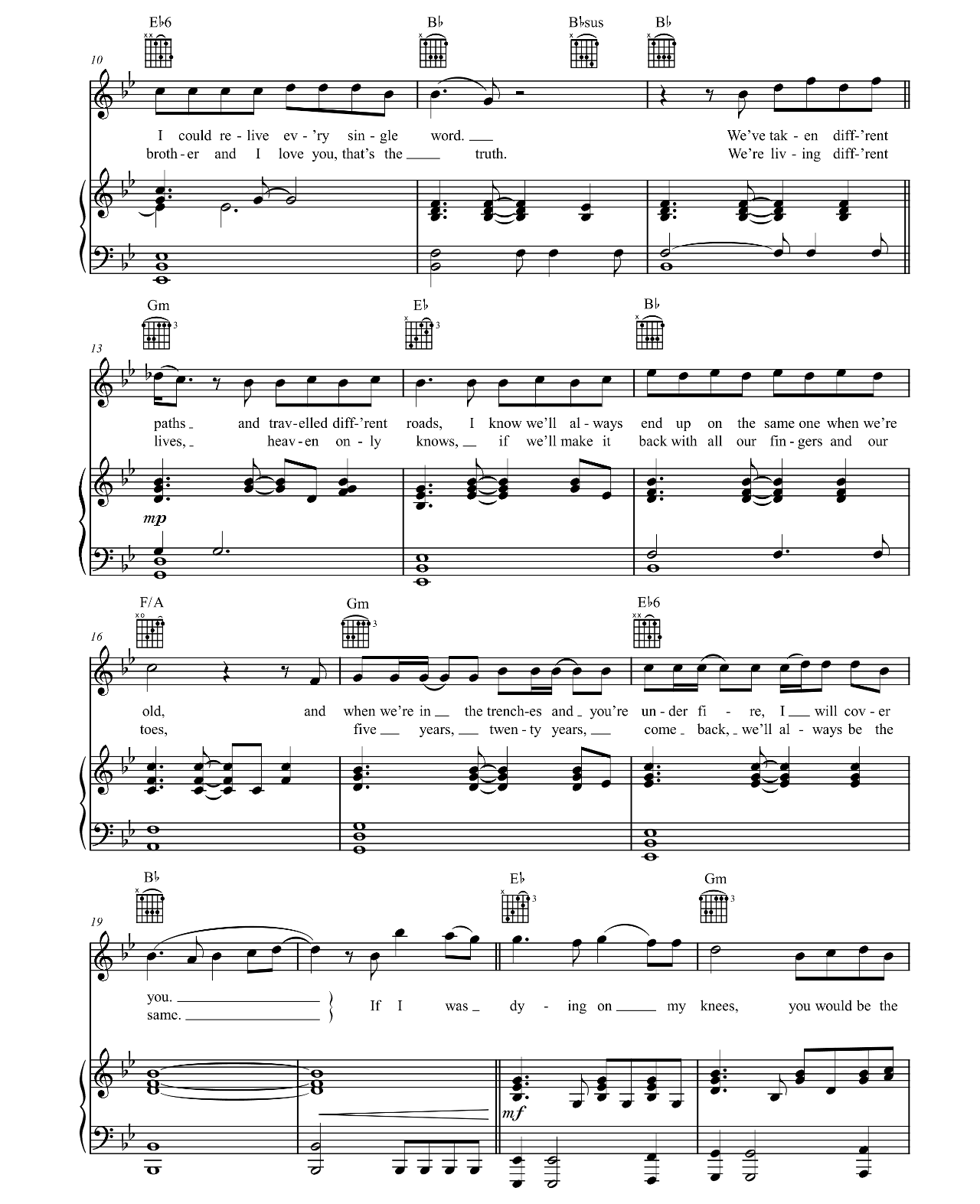 Brother sheet music 2