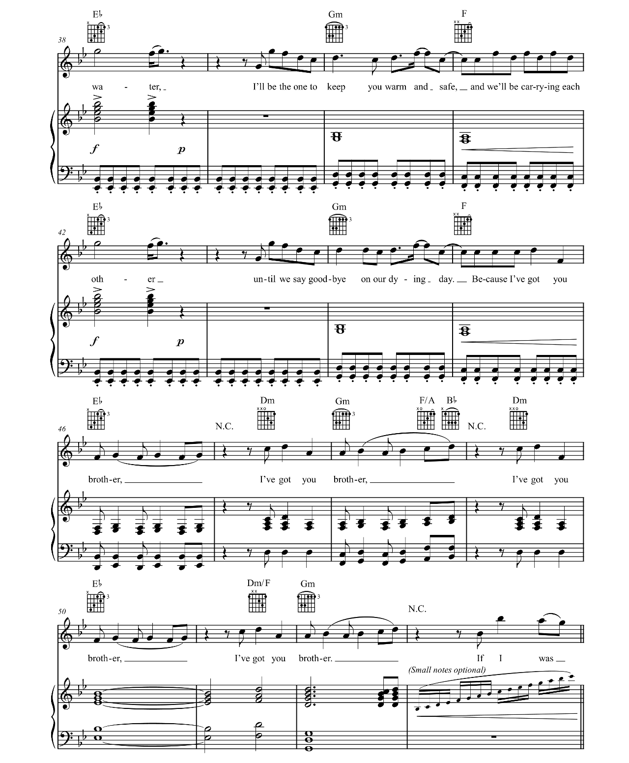 Brother sheet music 4