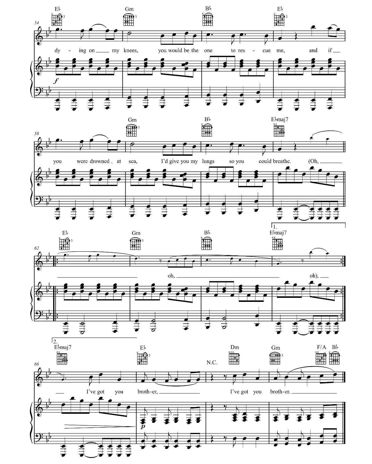 Brother sheet music 5