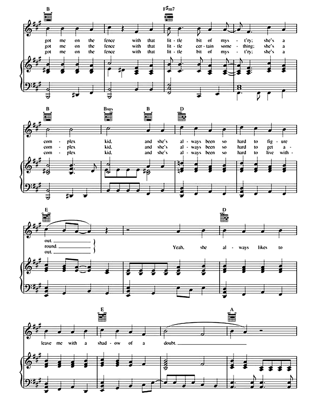 Shadow Of A Doubt sheet music 3