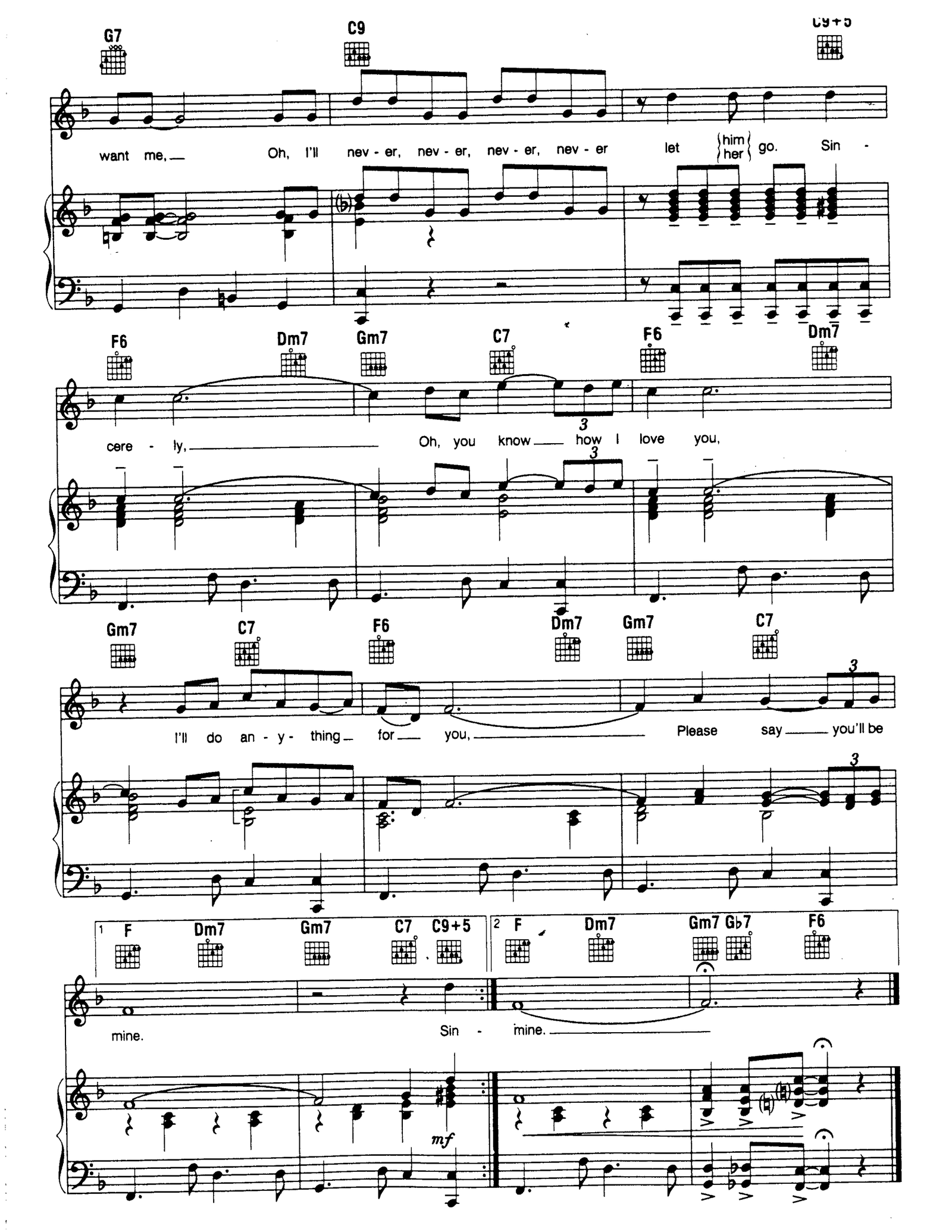 Sincerely sheet music 3