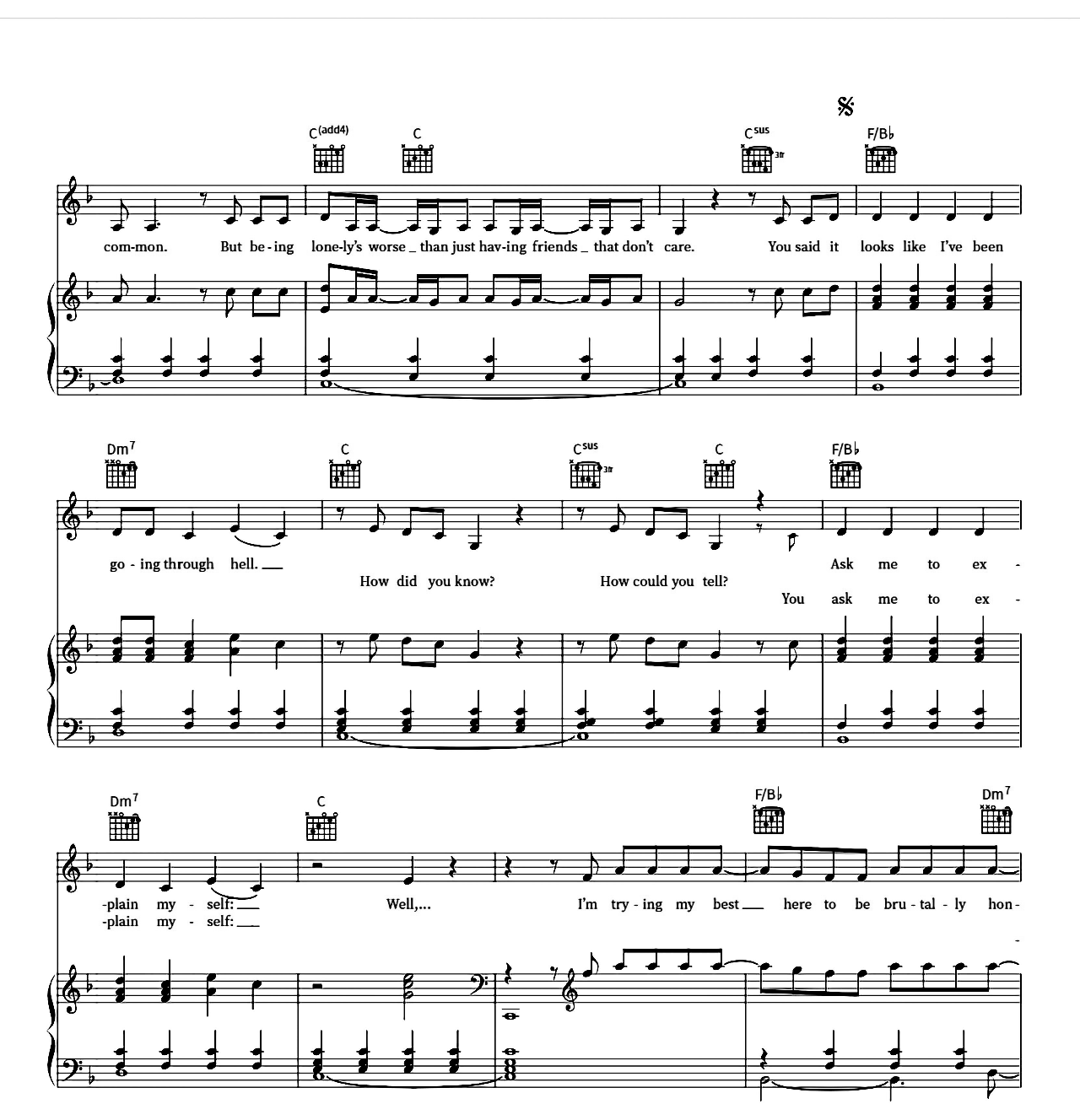 Chaotic sheet music 2