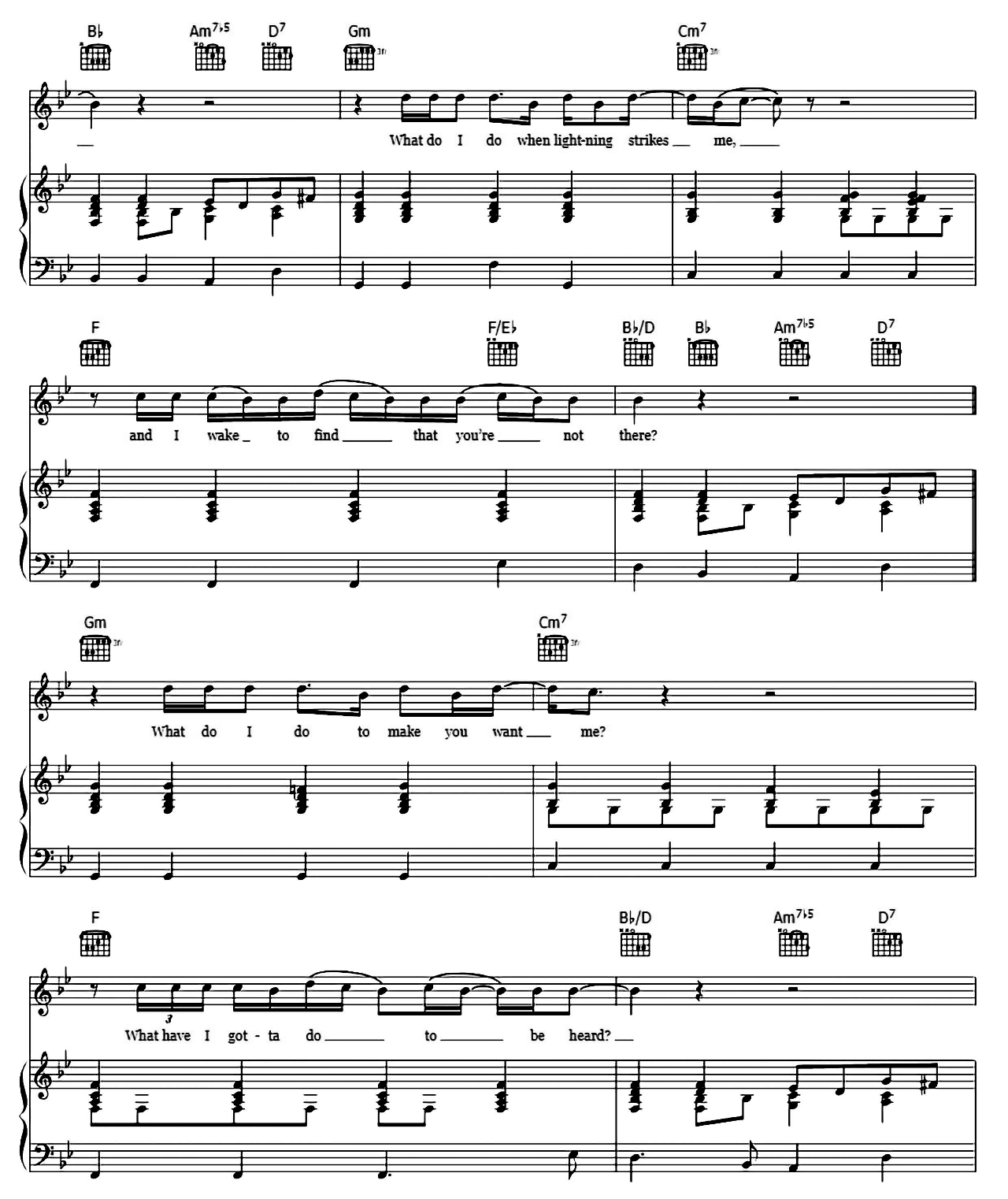 Sorry Seems To Be The Hardest Word sheet music 2