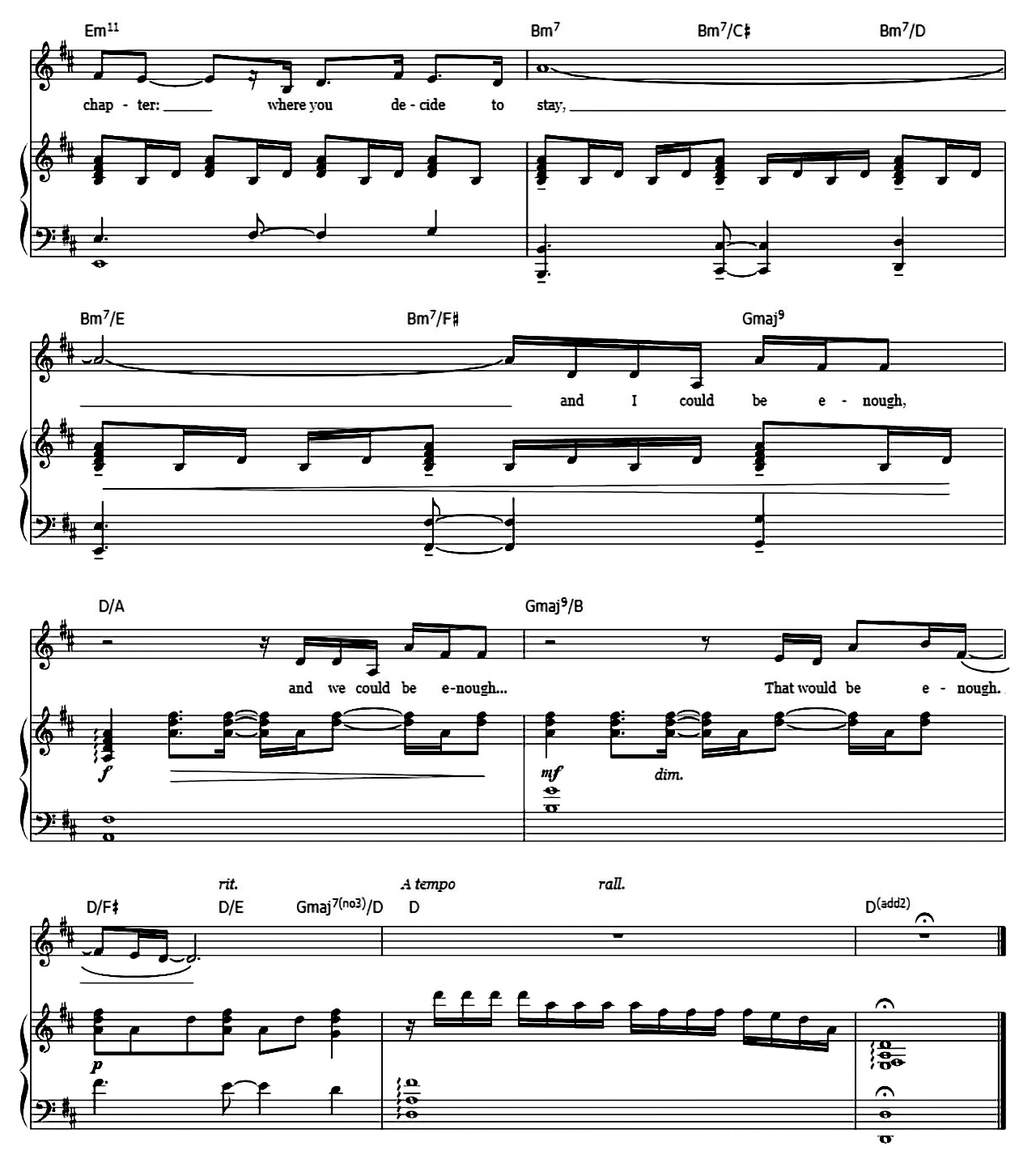 That Would Be Enough (from Hamilton) sheet music 4