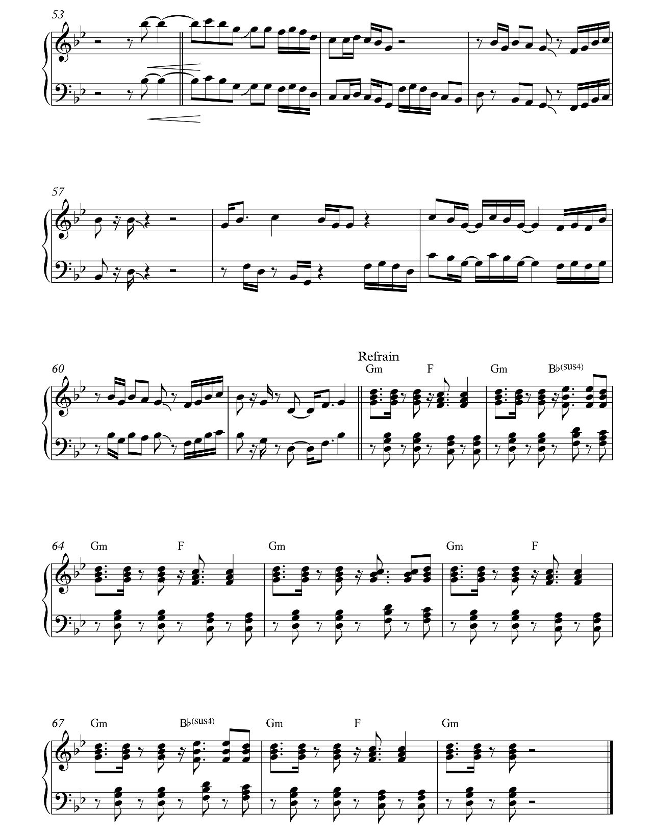 Lean On sheet music 2