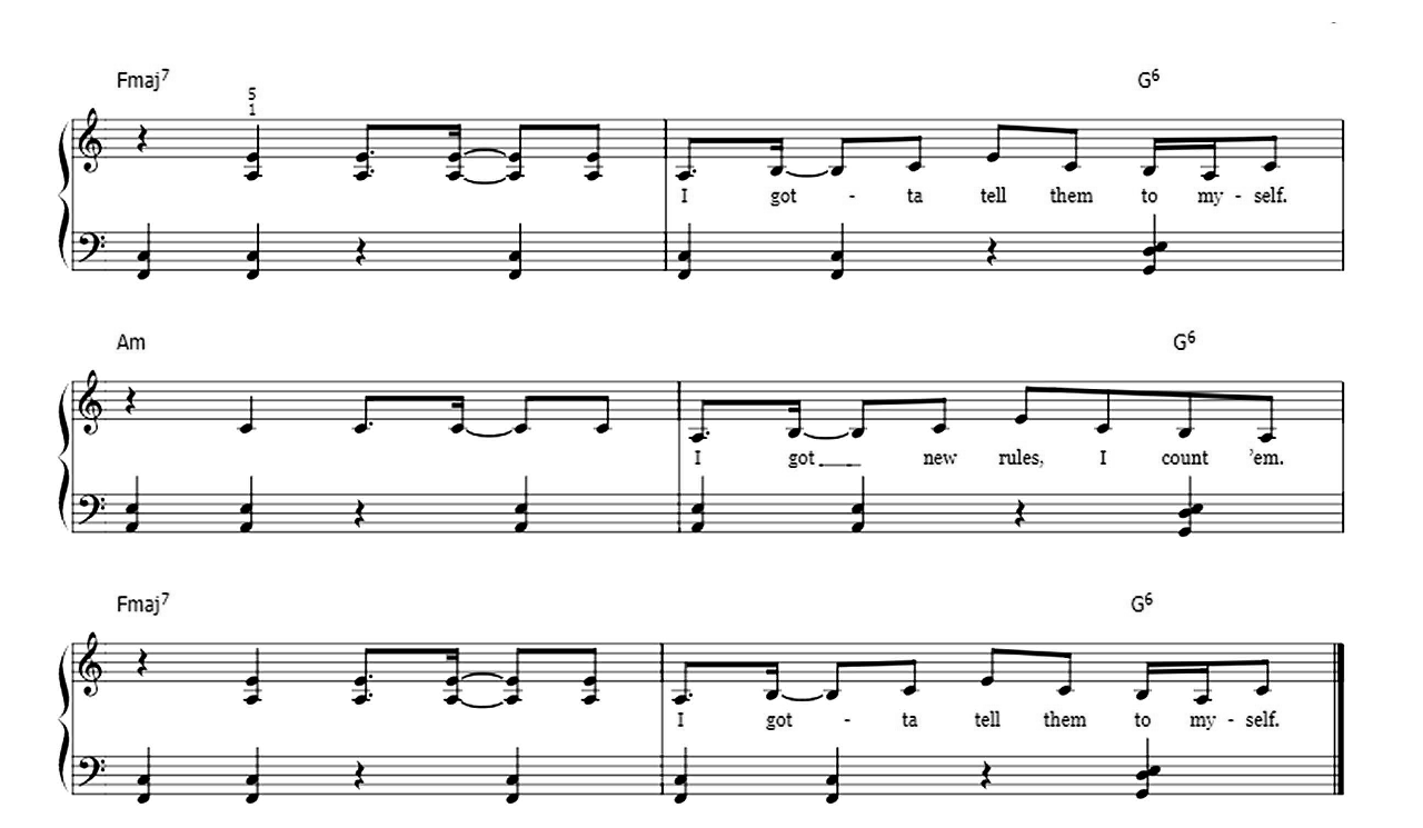 New Rules sheet music 3