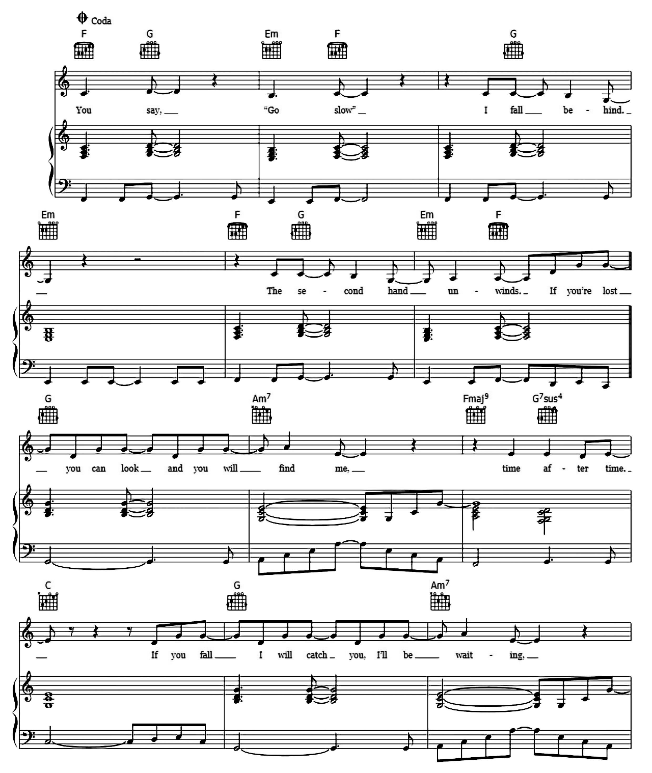 Time After Time sheet music 5