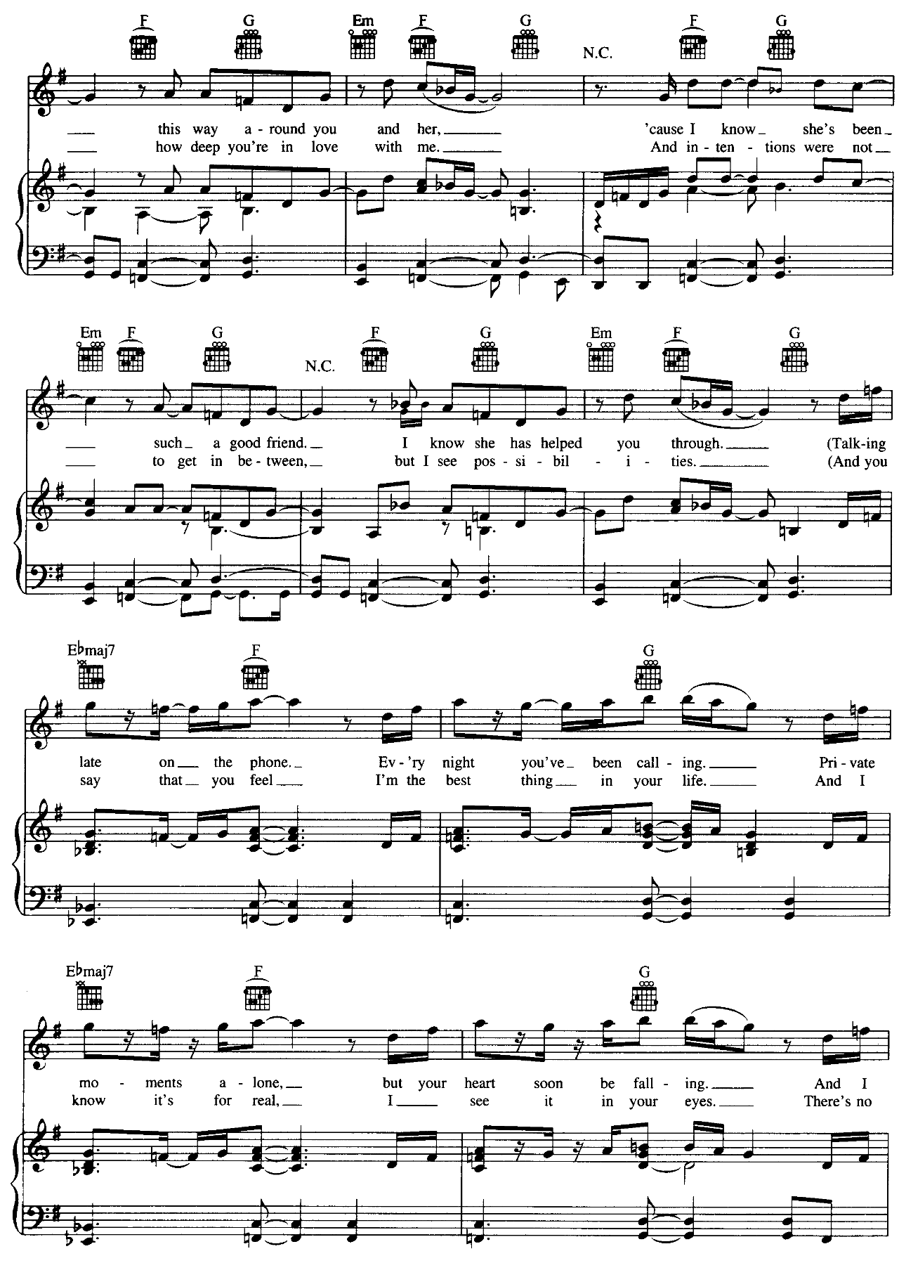 Girlfriend sheet music 2