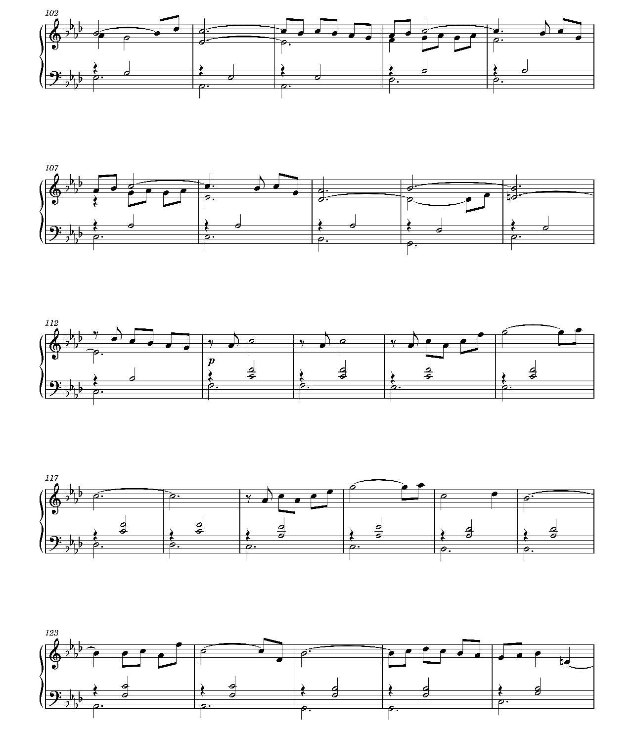 Moments sheet music 5