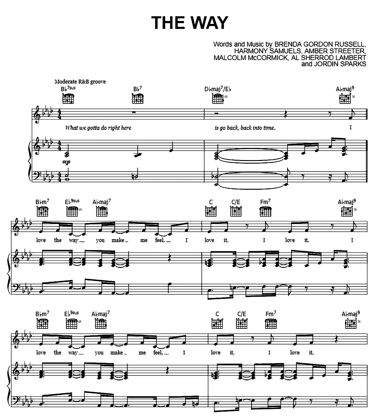 The Way sheet music