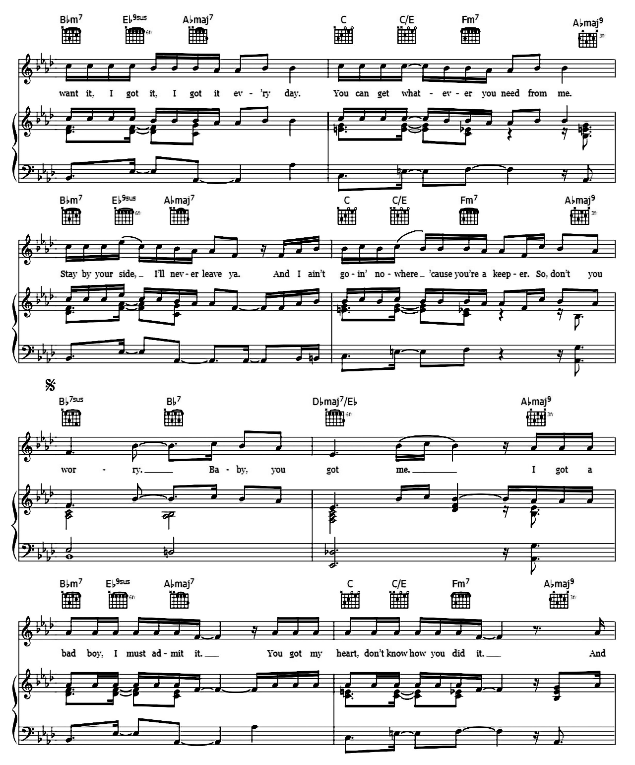 The Way sheet music 3