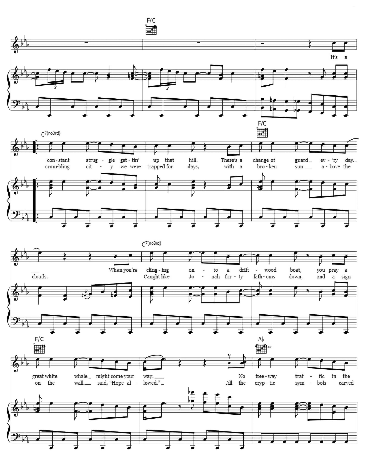 Hey Ahab sheet music 2